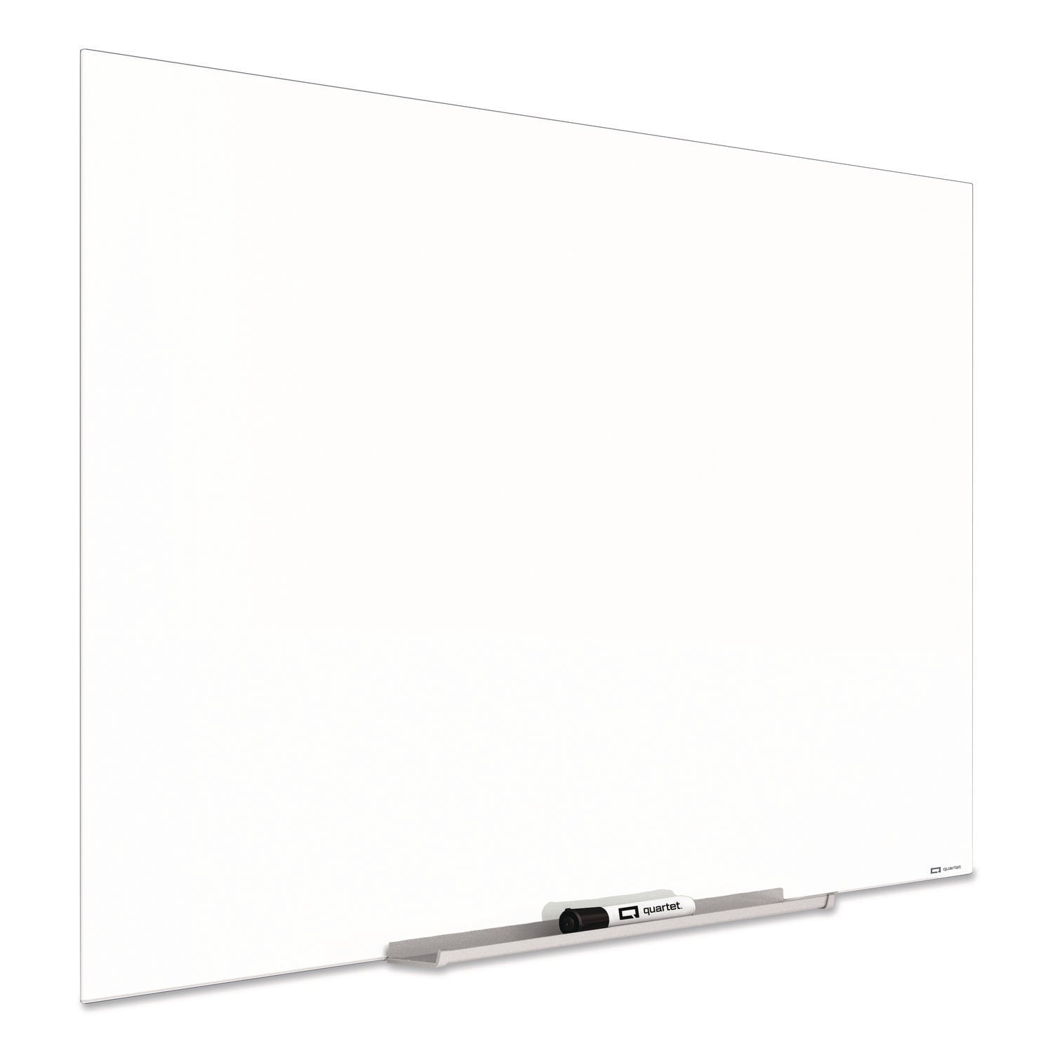 InvisaMount Magnetic Glass Marker Board, 85 x 48, White Surface