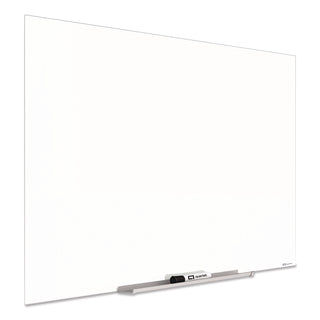 InvisaMount Magnetic Glass Marker Board, 85 x 48, White Surface