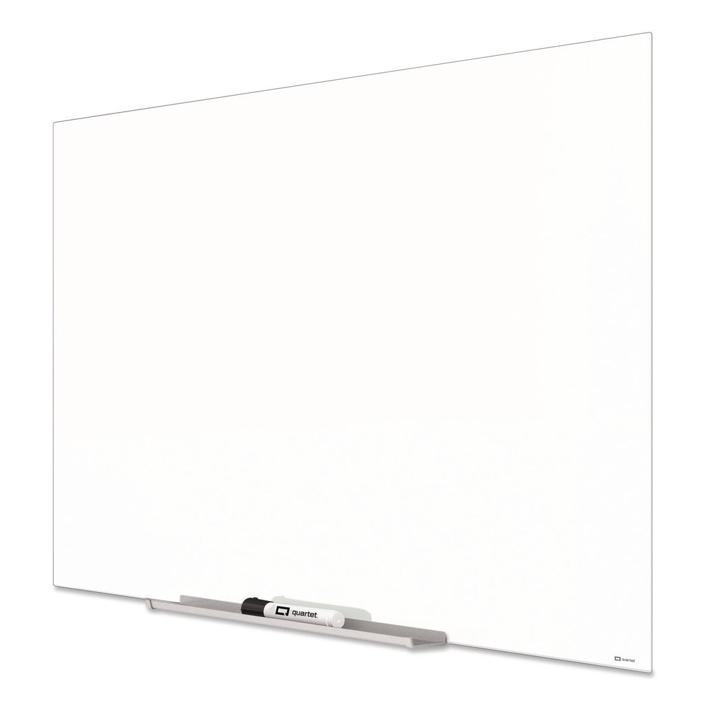 InvisaMount Magnetic Glass Marker Board, 85 x 48, White Surface