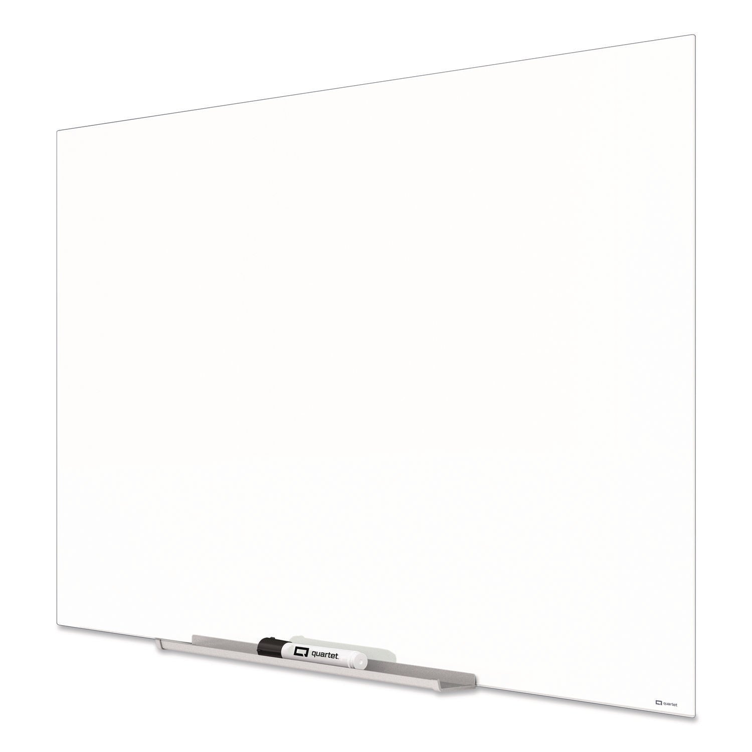 InvisaMount Magnetic Glass Marker Board, 85 x 48, White Surface
