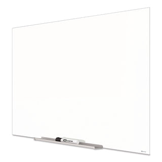 InvisaMount Magnetic Glass Marker Board, 85 x 48, White Surface