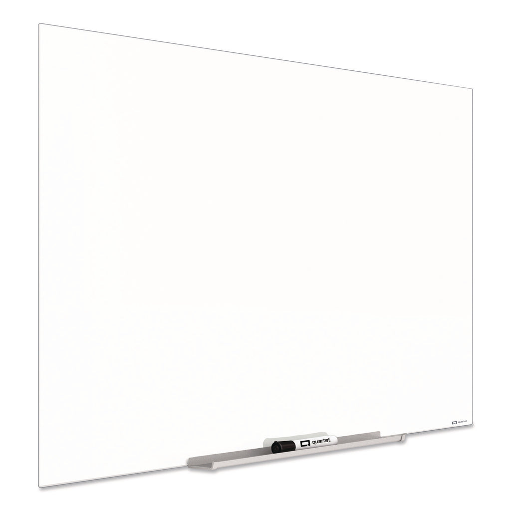 InvisaMount Magnetic Glass Marker Board, 50 x 28, White Surface