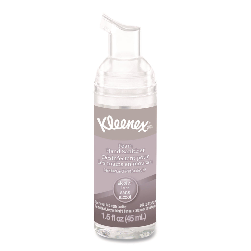 Alcohol-Free Foam Hand Sanitizer, 1.5 oz Pump Bottle, Unscented, 24/Carton