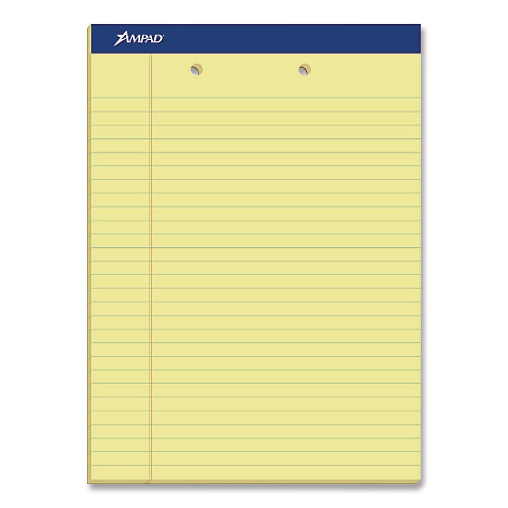 Ampad Perforated Ruled Pads, Sold as 1 Dozen, 12 Each per Dozen