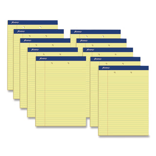 Ampad Perforated Ruled Pads, Sold as 1 Dozen, 12 Each per Dozen