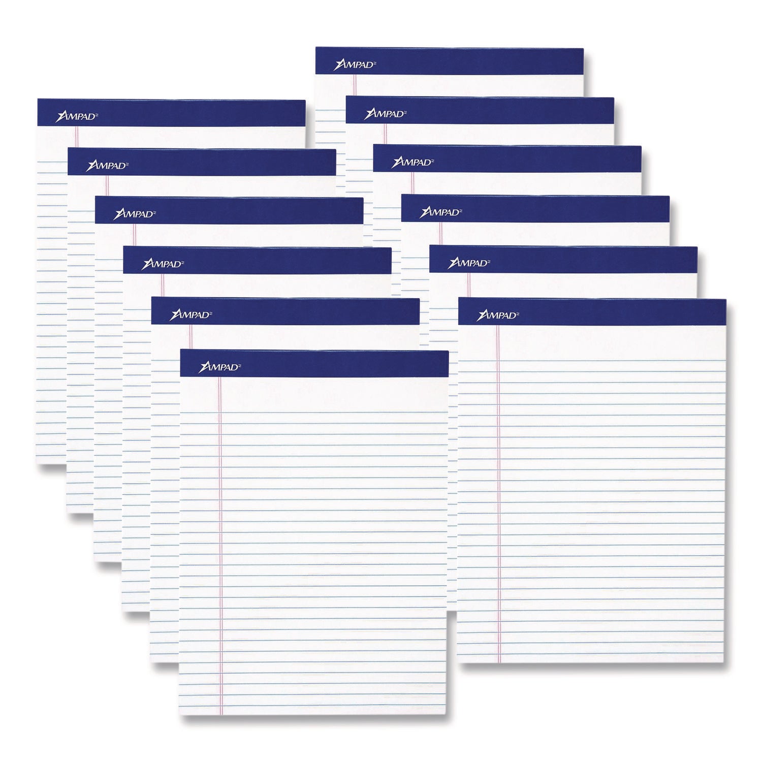 Ampad Basic Perforated Writing Pads, Sold as 1 Dozen, 12 Pad per Dozen