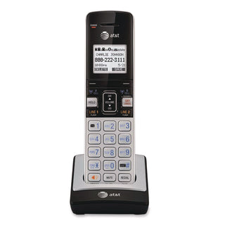 Connect to Cell TL86103 Two-Line Corded/Cordless Phone, Corded Base Station and 1 Additional Handset, Black/Silver