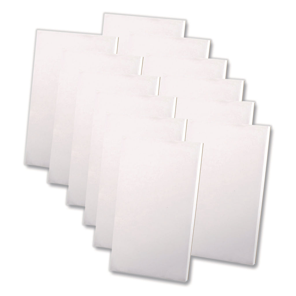 Scratch Pads, Unruled, 3 x 5, White, 100 Sheets, 12/Pack
