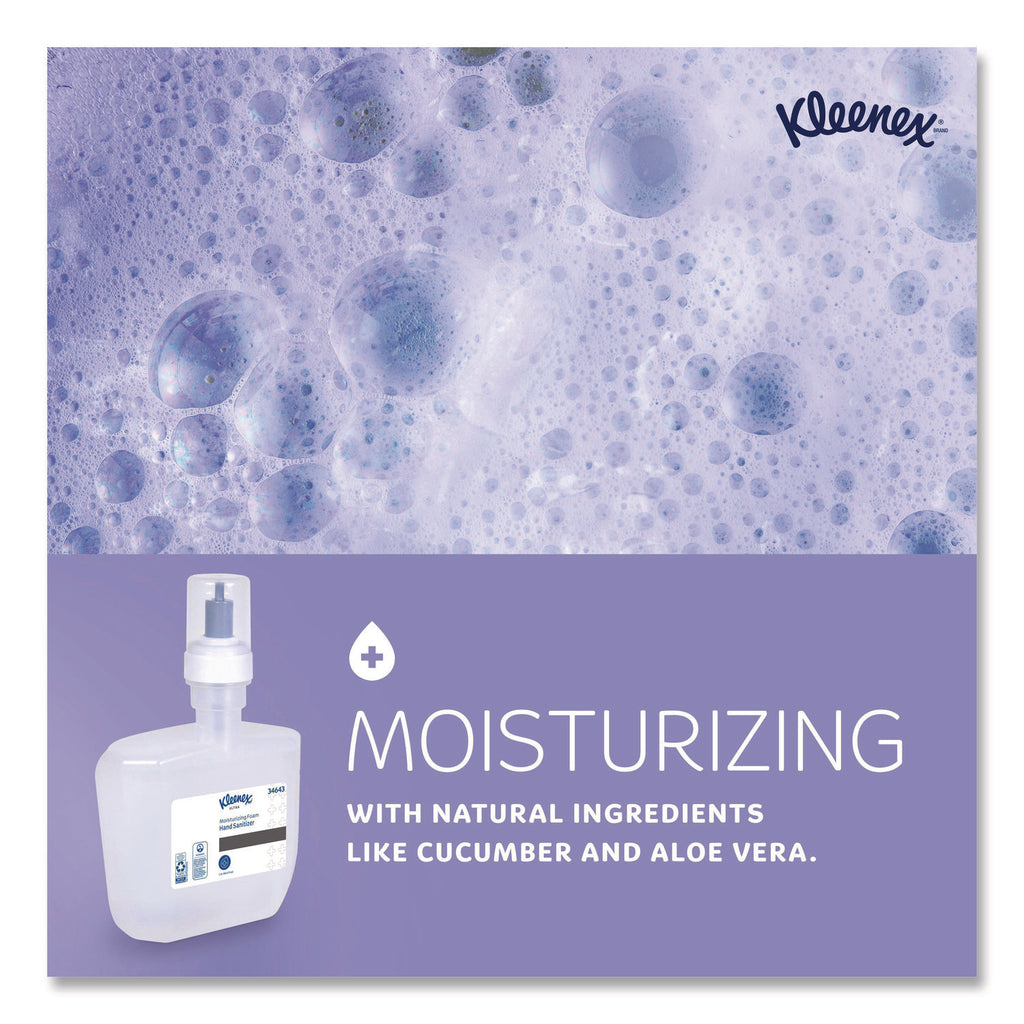 Super Moisturizing Foam Hand Sanitizer, 1,200 mL Cassette, Unscented, 2/Carton