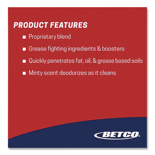 Speedex FastDraw 25 Concentrate Heavy-Duty Degreaser, Lemon Scent, 67.6 oz Bottle, 4/Carton