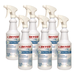 Pure Linen RTU Odor Eliminator, Pure Linen, 32 oz Spray Bottle, 6/Carton