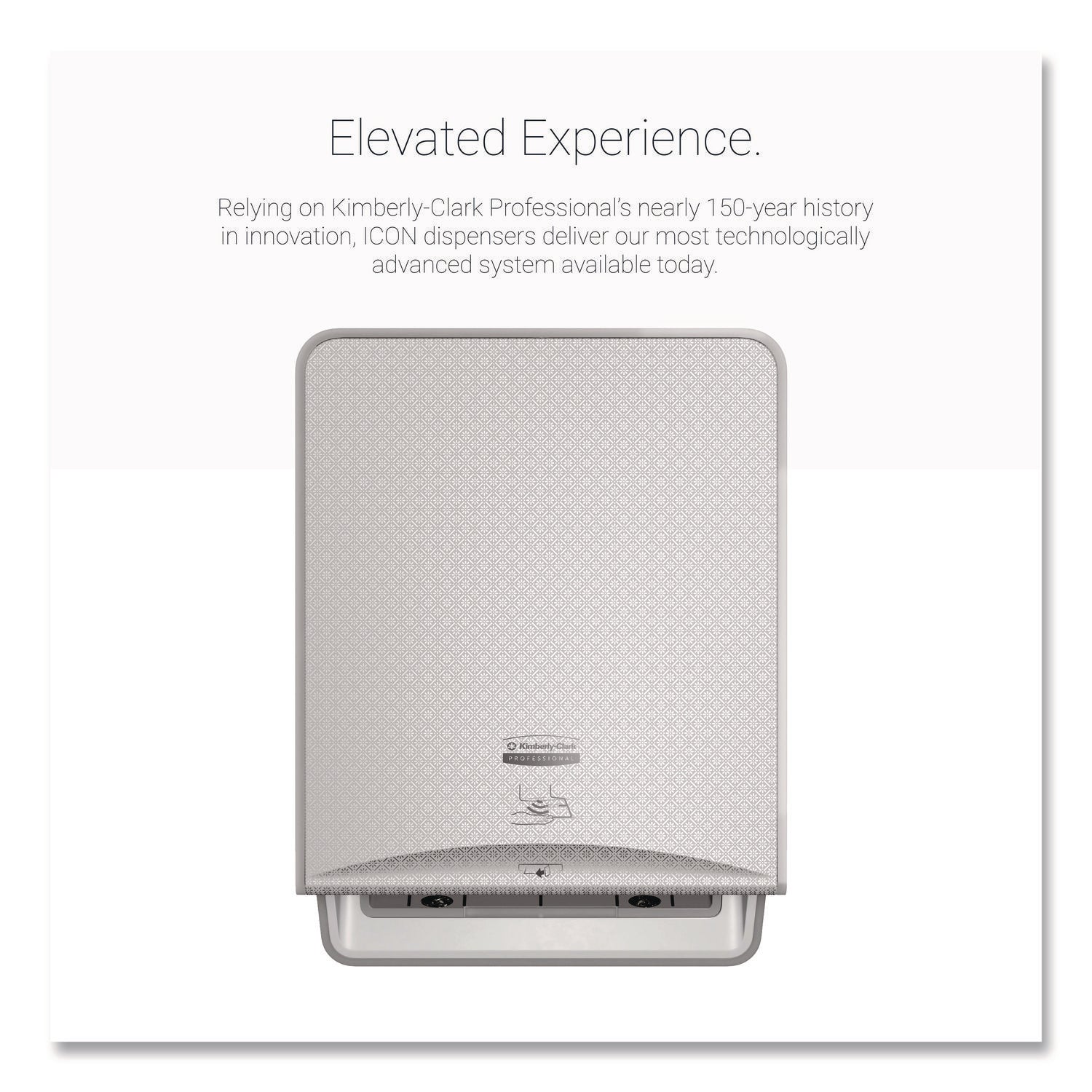 ICON Automatic Roll Towel Dispenser, 20.12 x 16.37 x 13.5, Silver Mosaic