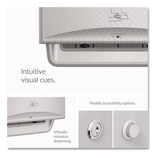 ICON Automatic Roll Towel Dispenser, 20.12 x 16.37 x 13.5, Silver Mosaic