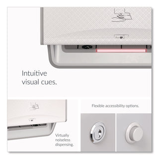 ICON Automatic Roll Towel Dispenser, 20.12 x 16.37 x 13.5, White Mosaic