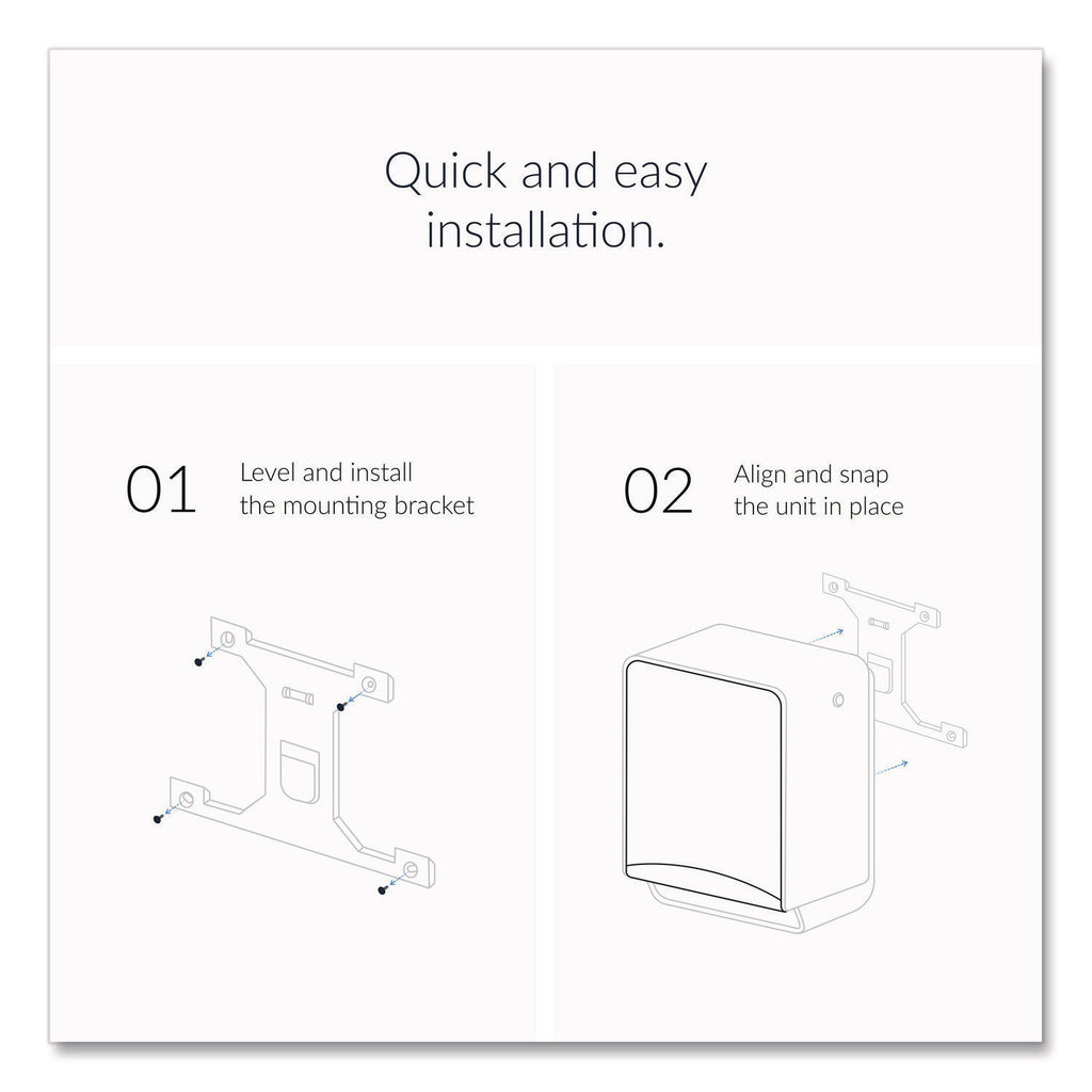 ICON Automatic Roll Towel Dispenser, 20.12 x 16.37 x 13.5, White Mosaic