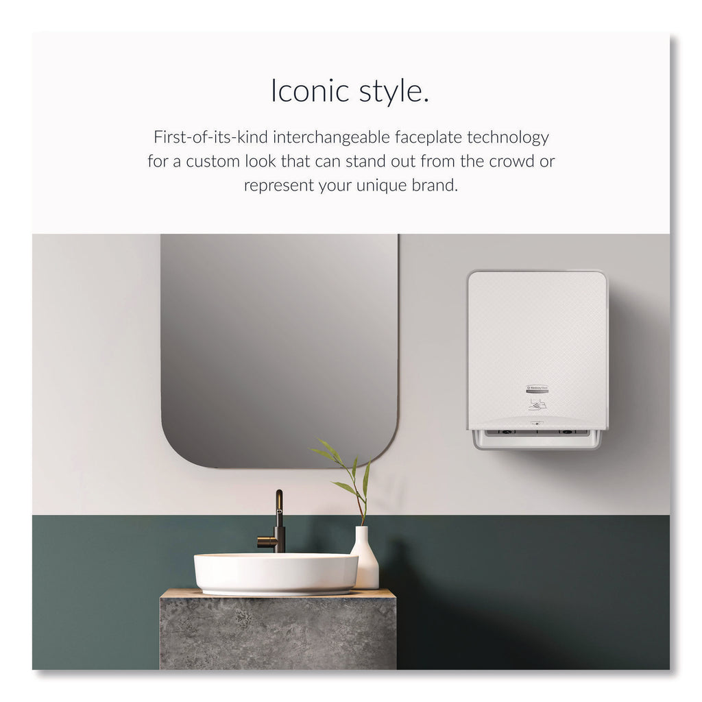 ICON Automatic Roll Towel Dispenser, 20.12 x 16.37 x 13.5, White Mosaic