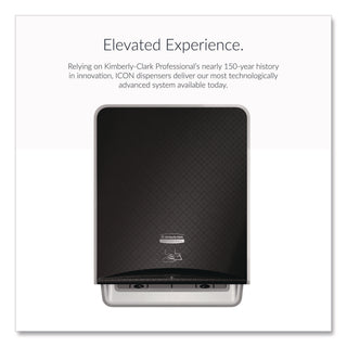ICON Automatic Roll Towel Dispenser, 20.12 x 16.37 x 13.5, Black Mosaic