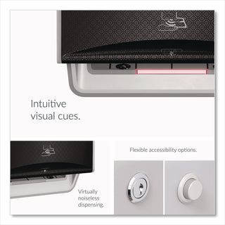 ICON Automatic Roll Towel Dispenser, 20.12 x 16.37 x 13.5, Black Mosaic