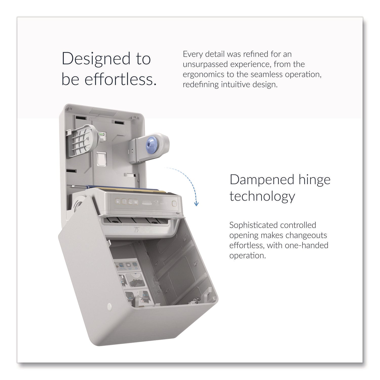 ICON Automatic Roll Towel Dispenser, 20.12 x 16.37 x 13.5, Black Mosaic