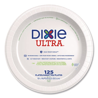 10" WHITE ULTRA STRONG PLATE 4/125