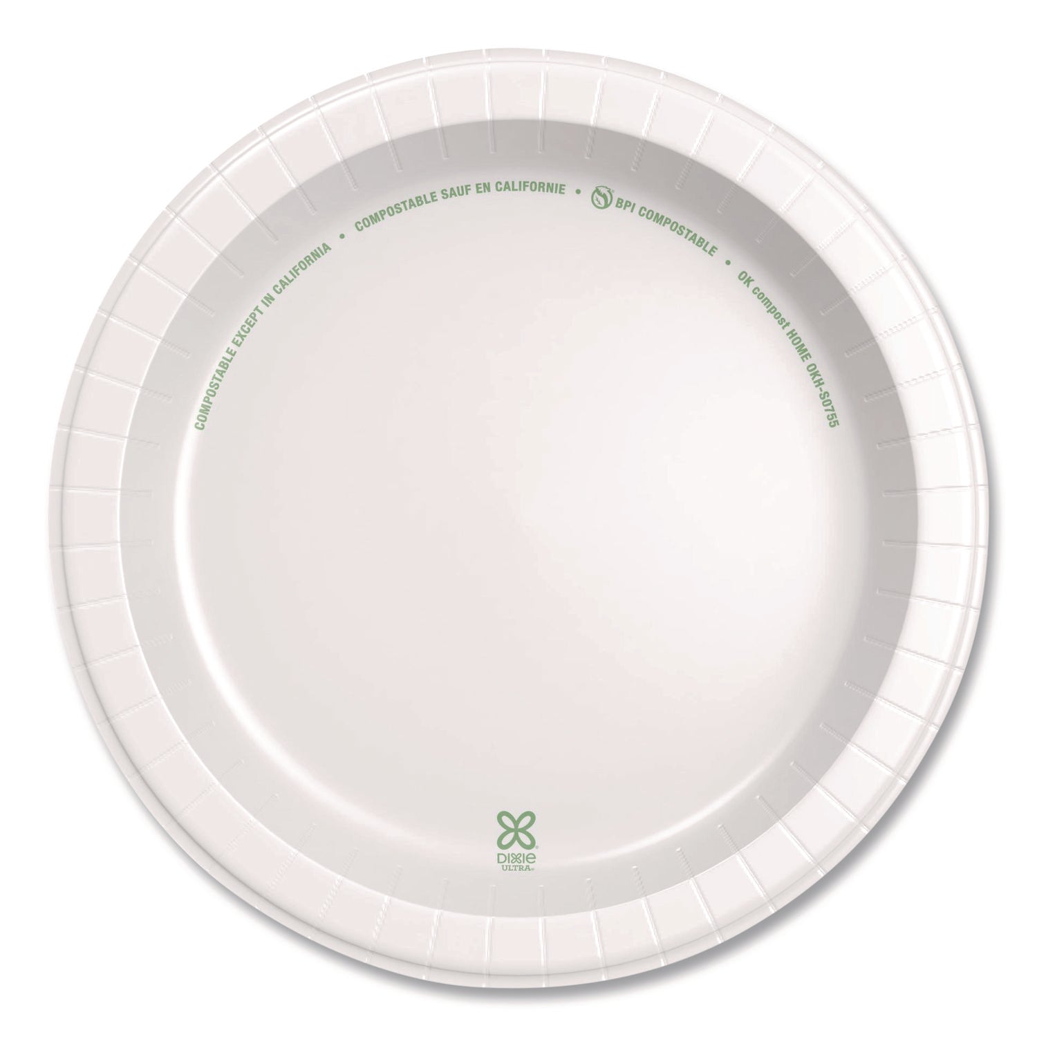 10" WHITE ULTRA STRONG PLATE 4/125