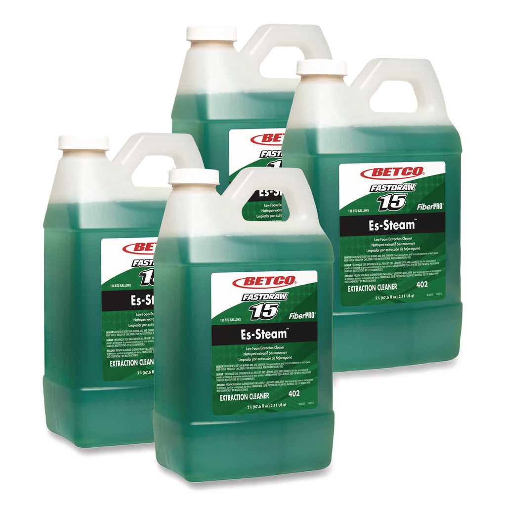 FiberPRO Es-Steam Carpet Cleaner, Country Fresh, 2 L Bottle, 4/Carton