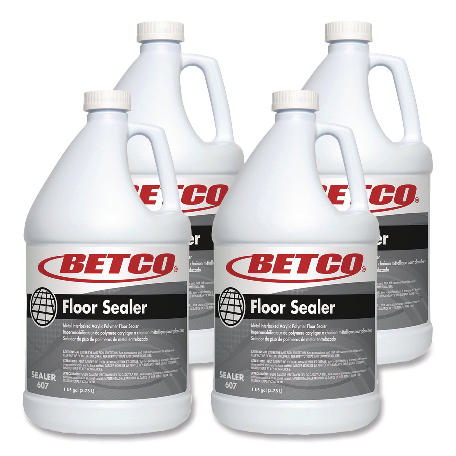 Betco Acrylic Floor Sealer - 128 fl oz (4 quart) - Characteristic Scent - 1 Each - Unscented, Water Based, Durable, Non-yellowing, Non-powdering - Clear, Milky White