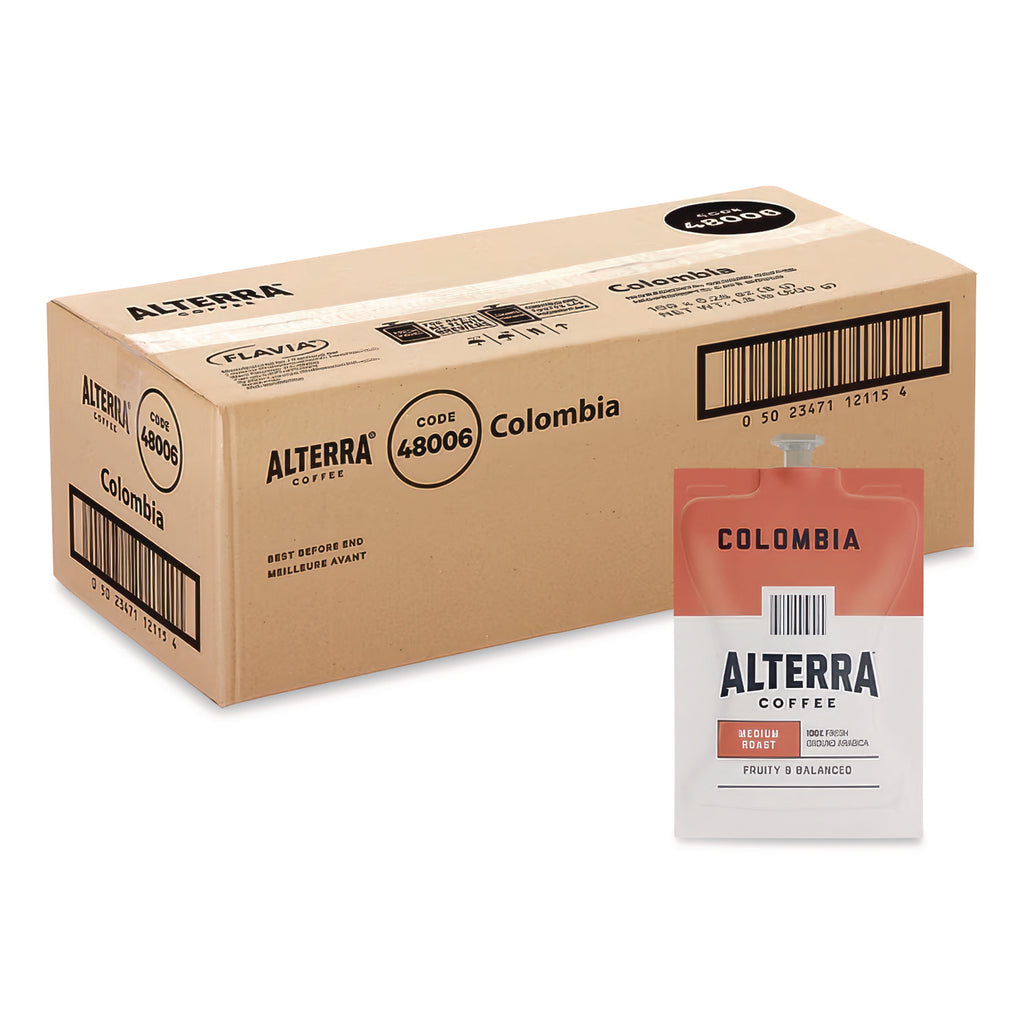 Coffee Freshpack Pods, Colombia, Medium Roast, 0.28 oz, 100/Carton