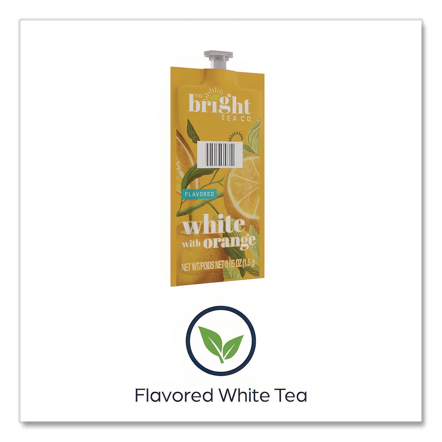 Tea Freshpack Pods, White with Orange, 0.05 oz, 100/Carton