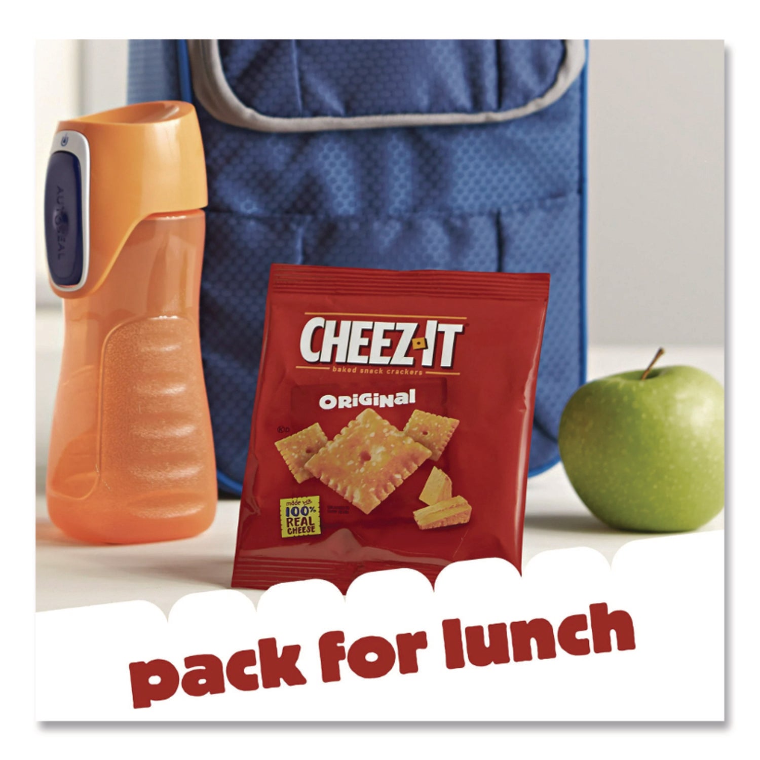 Cheez-it Crackers, Original, 1.5 oz Pack, 45 Packs/Carton