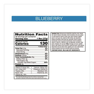 Nutri-Grain Soft Baked Breakfast Bars, Blueberry, Indv Wrapped 1.3 oz Bar, 16/Box