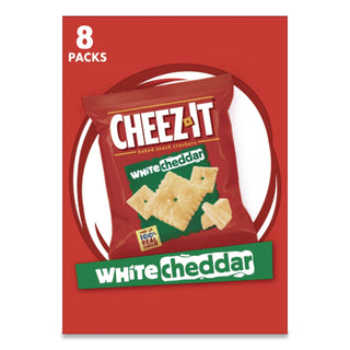 Cheez-It Crackers, 1.5 oz Single-Serving Snack Bags, White Cheddar, 8/Box