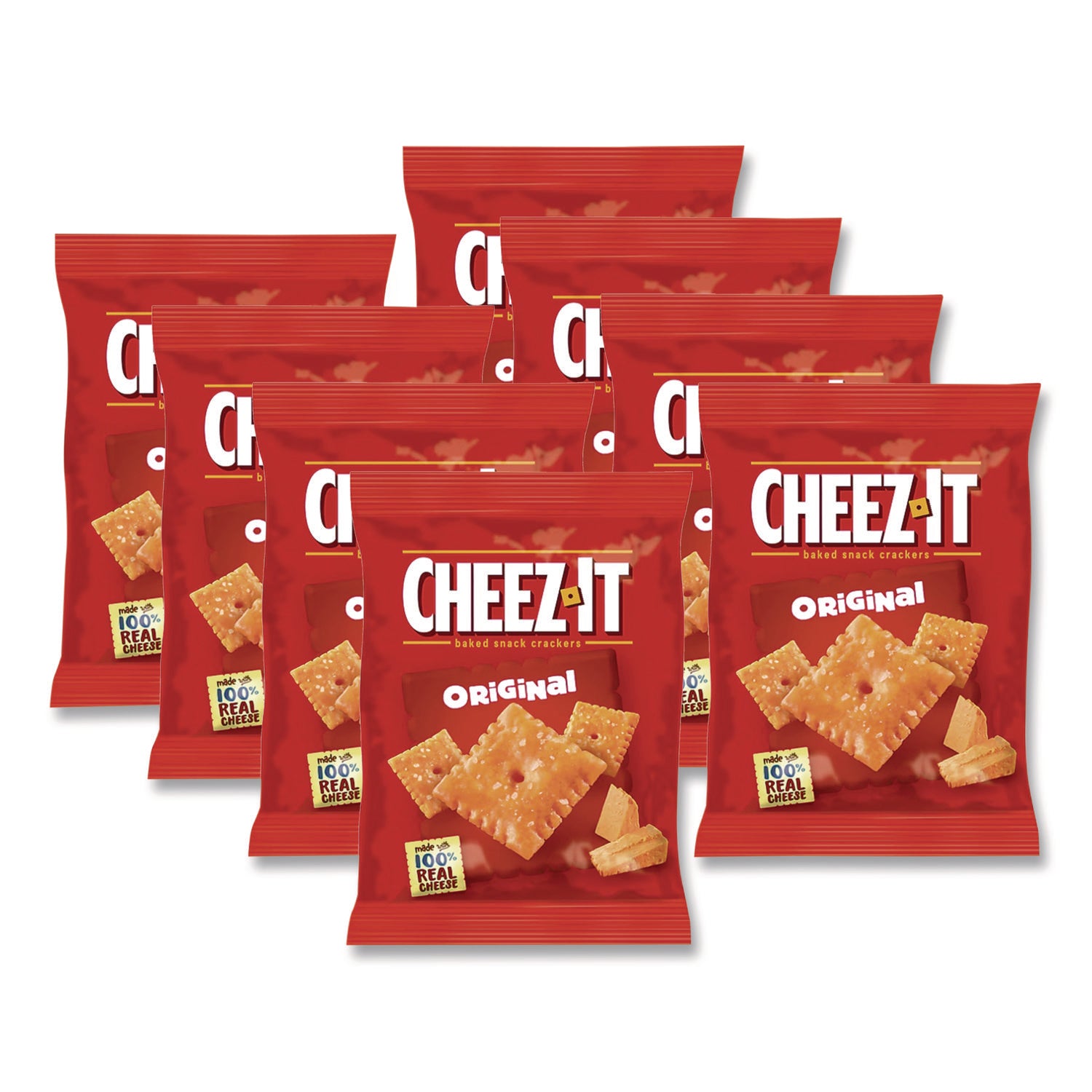 Cheez-It Crackers, 1.5 oz Single-Serving Snack Pack, 8/Box