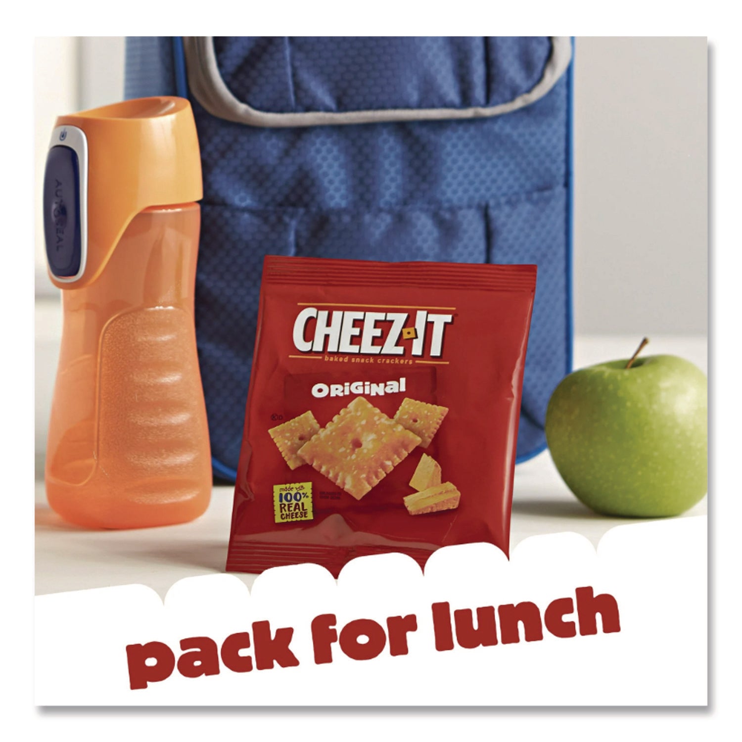 Cheez-It Crackers, 1.5 oz Single-Serving Snack Pack, 8/Box