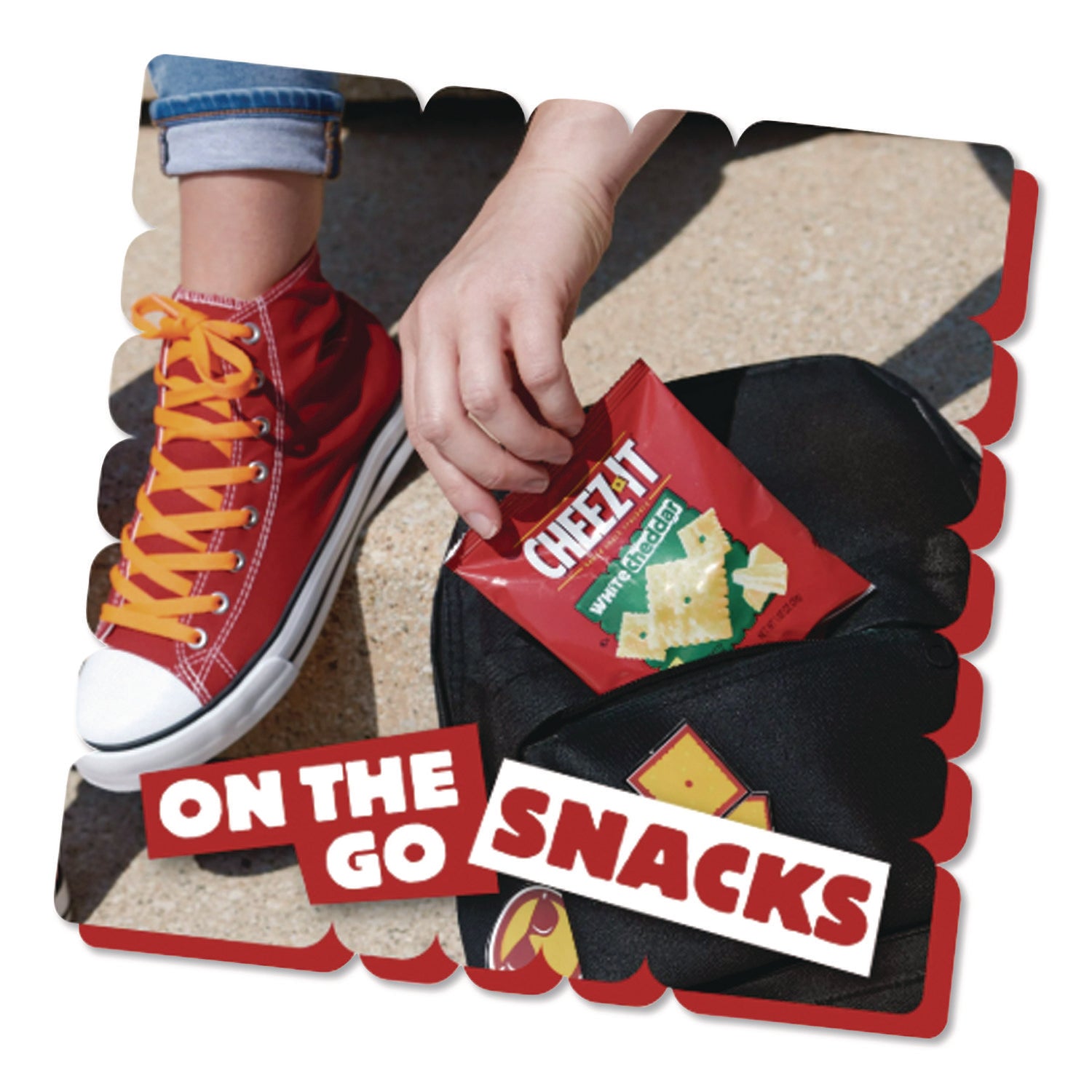 Cheez-it Crackers, 1.5 oz Bag, White Cheddar, 45/Carton