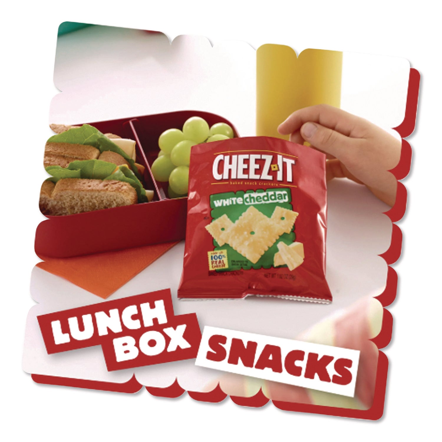 Cheez-it Crackers, 1.5 oz Bag, White Cheddar, 45/Carton