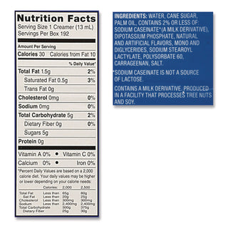 Flavored Liquid Non-Dairy Coffee Creamer, French Vanilla, 0.4375 oz Cups, 192/CT