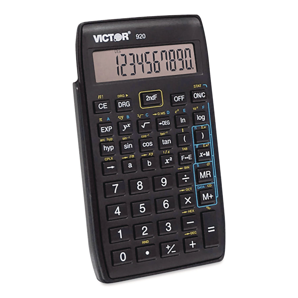 920 Compact Scientific Calculator with Hinged Case, 10-Digit LCD