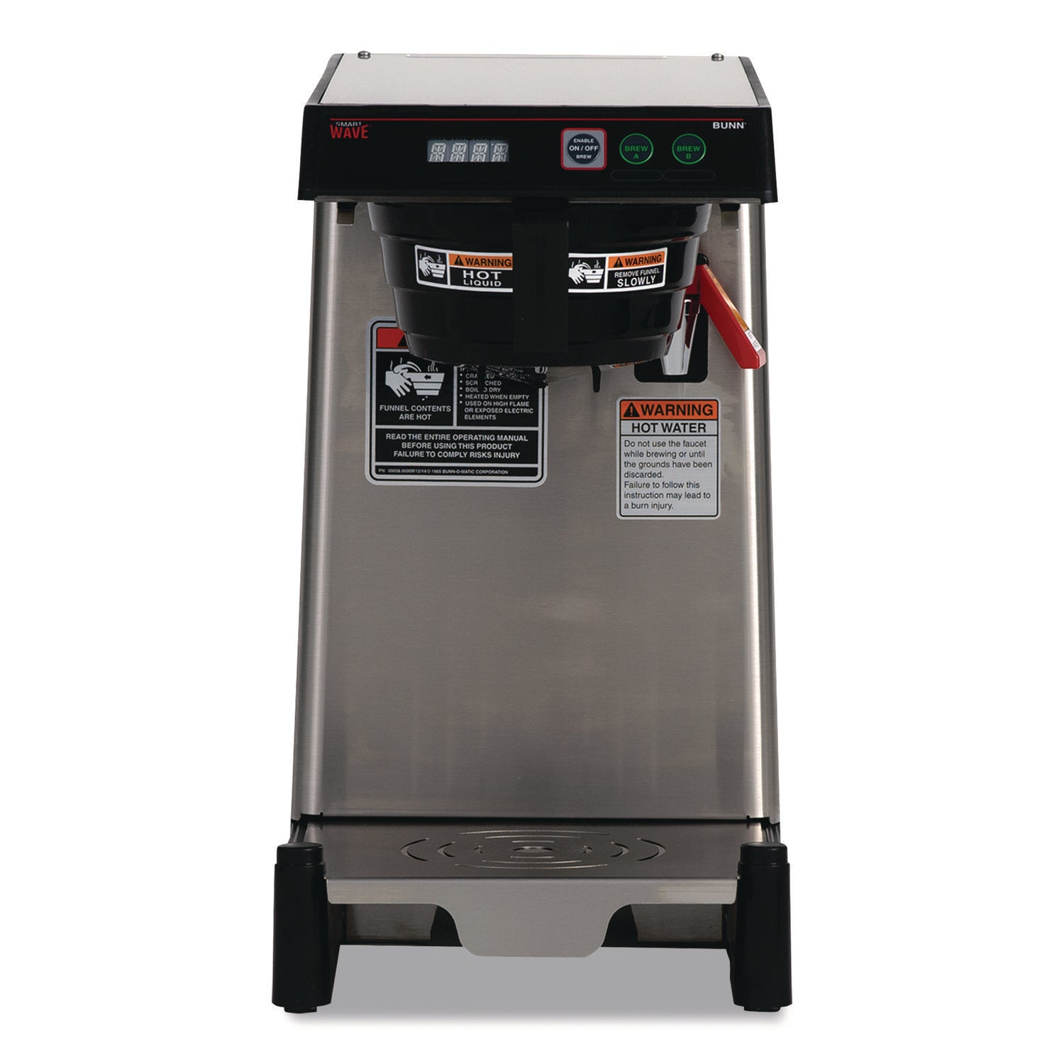 WAVE15-APS Low Profile Automatic Airpot Coffee Brewer, 12-Cup, Gray/Stainless Steel, Ships in 7-10 Business Days