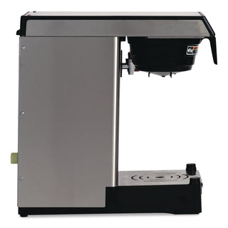 WAVE15-APS Low Profile Automatic Airpot Coffee Brewer, 12-Cup, Gray/Stainless Steel, Ships in 7-10 Business Days