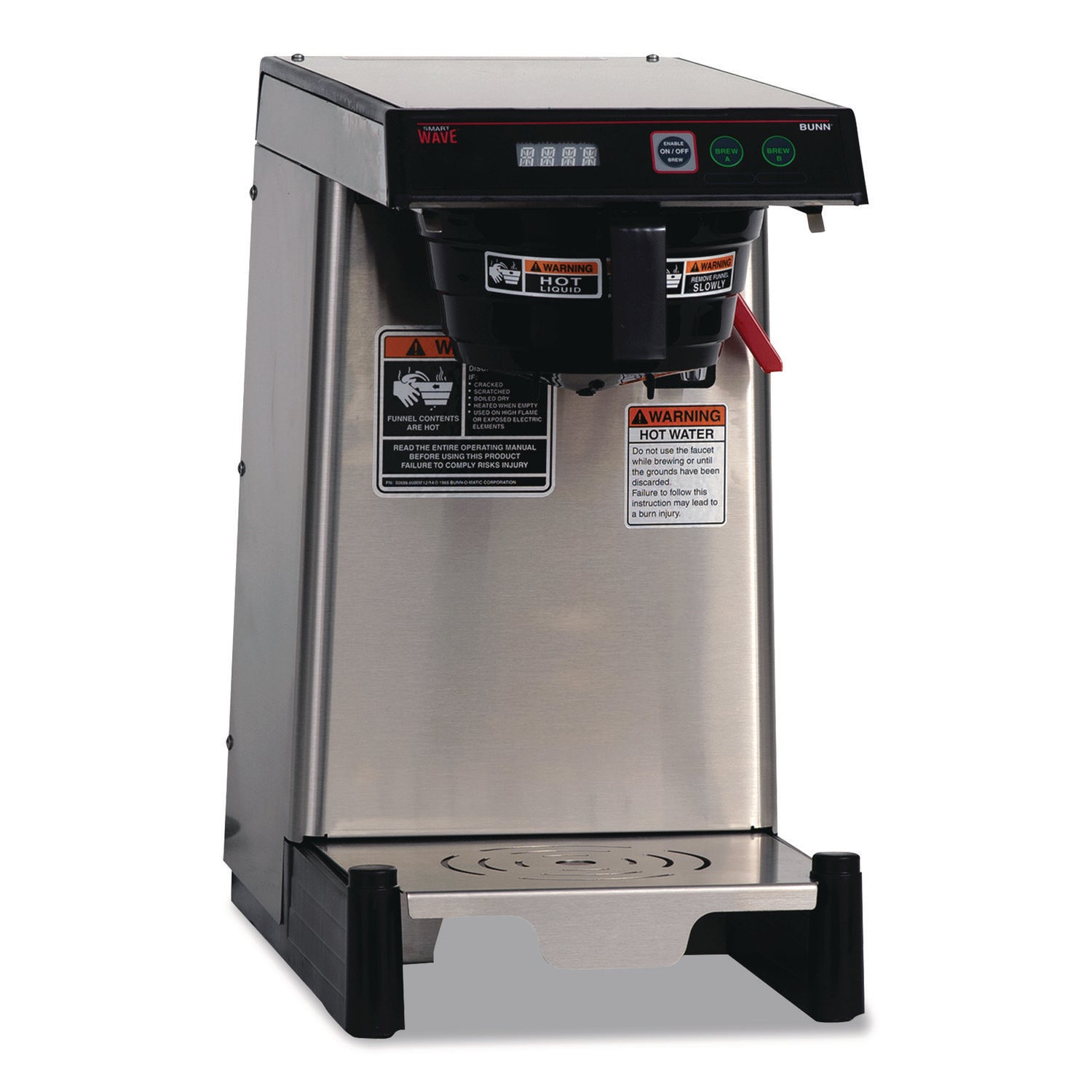 WAVE15-APS Low Profile Automatic Airpot Coffee Brewer, 12-Cup, Gray/Stainless Steel, Ships in 7-10 Business Days