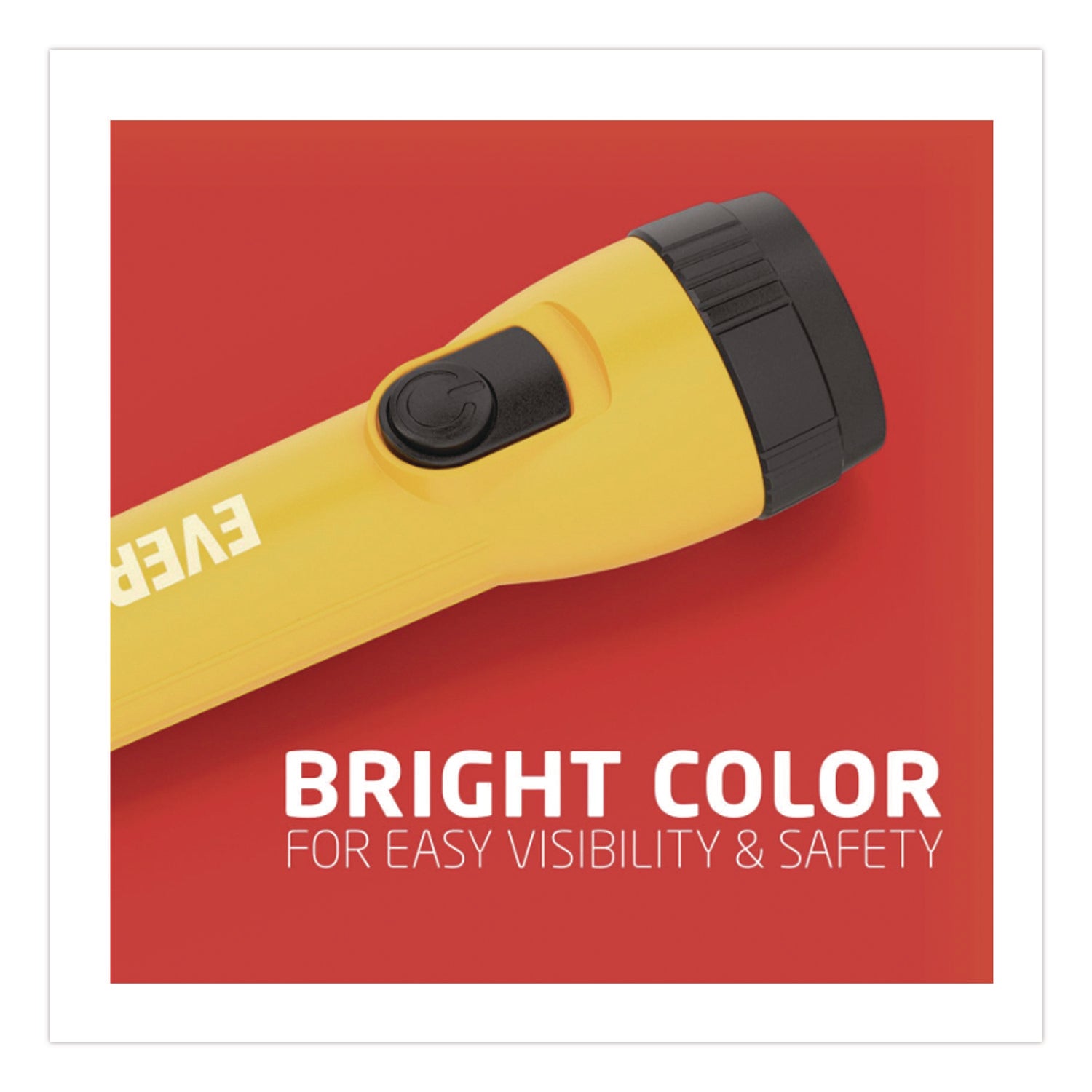 LED Eveready Industrial Economy, 2 D (Sold Separately), Yellow/Black