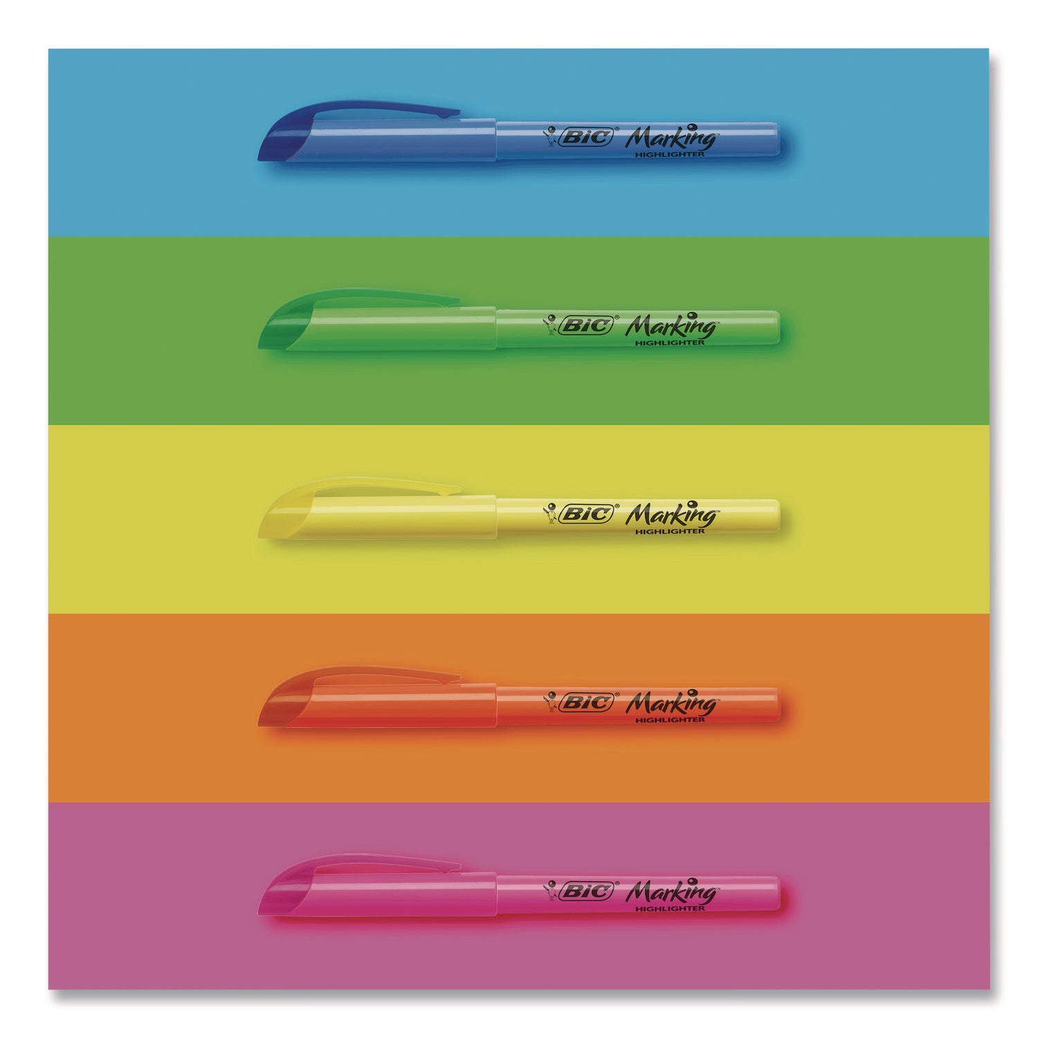 Brite Liner Highlighter, Assorted Ink Colors, Chisel Tip, Assorted Barrel Colors, Dozen