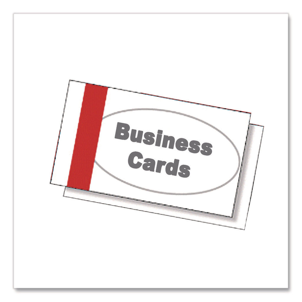 Printable Microperforated Business Cards, Copier/Inkjet/Laser/Offset, 2 x 3.5, White, 2,500 Cards, 10/Sheet, 250 Sheets/Pack