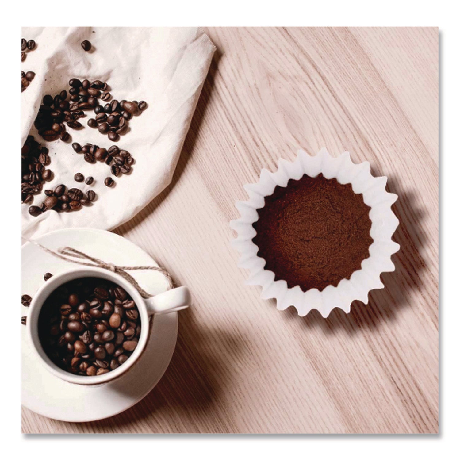 Basket Filters for Commercial Coffeemakers, 12 Cup Size, 1,000/Carton