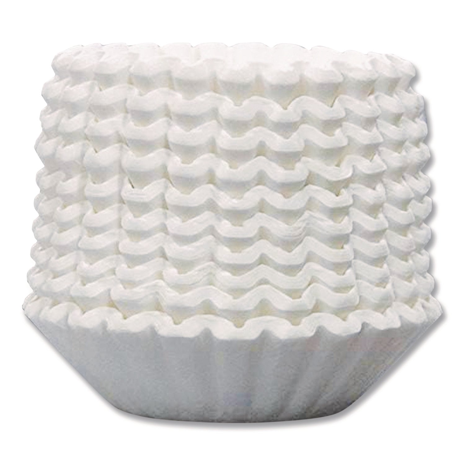 Coffee/Tea Brewer Dual Purpose Filters, 1.5 gal Urn Style, Flat Bottom, 50/Cluster, 10 Clusters/Carton