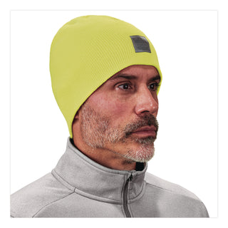 N-Ferno 6812 Rib Knit Beanie, One Size Fits Most, Lime, Ships in 1-3 Business Days