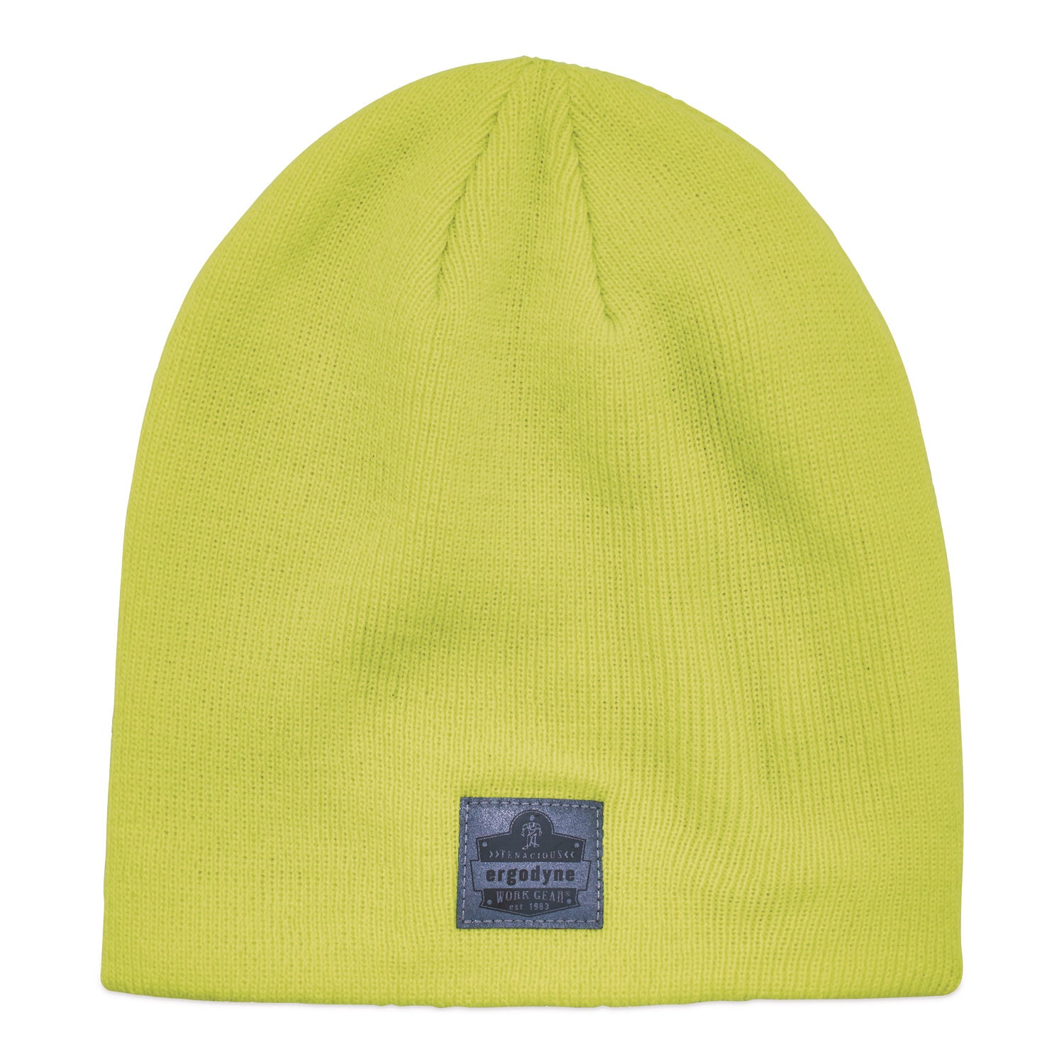N-Ferno 6812 Rib Knit Beanie, One Size Fits Most, Lime, Ships in 1-3 Business Days
