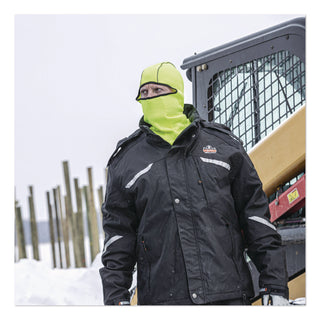 N-Ferno 6821 Fleece Balaclava Face Mask, One Size Fits Most, Lime, Ships in 1-3 Business Days