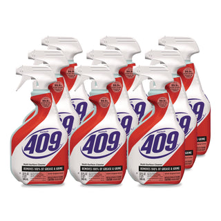 Formula 409 Multi-Surface Cleaner - 32 fl oz (1 quart) - Original Scent - 9 / Carton - Anti-bacterial, Deodorize, Disinfectant - White, Red